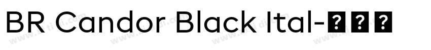 BR Candor Black Ital字体转换